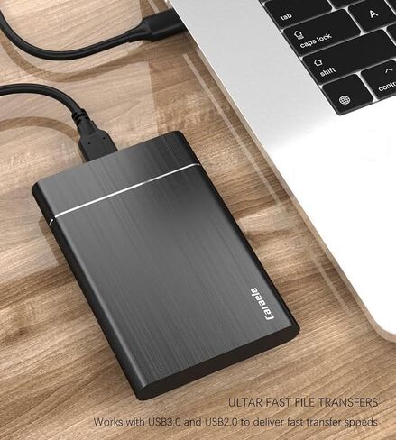 500GB Portable External Hard Drive USB3.0 Mobile HDD Storage for PC, Mac, Desktop, Laptop, Mac, Chromebook, Xbox One, Xbox 360, PS4 (Black) in Kuwait