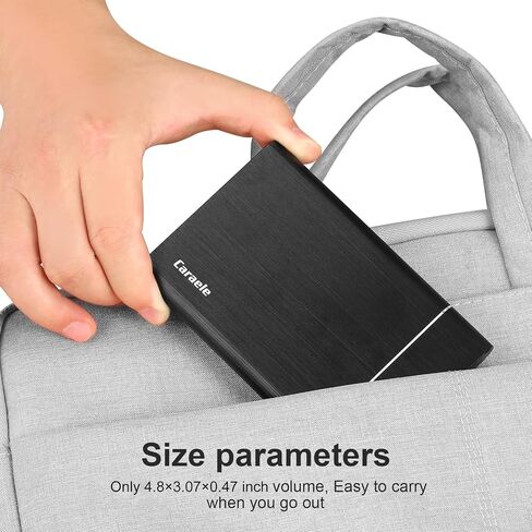 500GB Portable External Hard Drive USB3.0 Mobile HDD Storage for PC, Mac, Desktop, Laptop, Mac, Chromebook, Xbox One, Xbox 360, PS4 (Black) in Kuwait