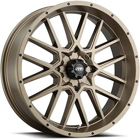 Bundle - 9 Items: ITP Hurricane 20" Wheels Bronze 33" MotoHavok Tires [4x156 Bolt Pattern 12mmx1.5 Lug Kit] in Saudi Arabia