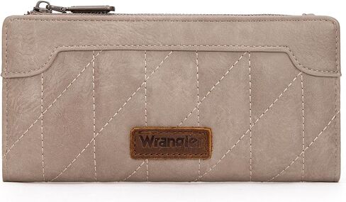 محافظ رانجلر بطبعة بقرة للنساء، محفظة بطاقات الائتمان ثنائية الطي، محافظ نسائية، حافظات للبطاقات ومنظمات للنقود، محفظة بنية للنساء والسيدات ومحفظة نقدية نسائية بسحاب ناعم in Kuwait