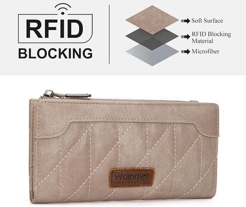 محافظ رانجلر بطبعة بقرة للنساء، محفظة بطاقات الائتمان ثنائية الطي، محافظ نسائية، حافظات للبطاقات ومنظمات للنقود، محفظة بنية للنساء والسيدات ومحفظة نقدية نسائية بسحاب ناعم in Kuwait