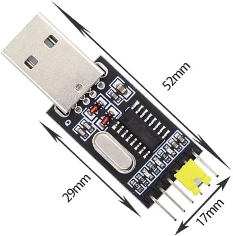 Xiwai USB2.0 USB-C Type-C Male to TTL Converter UART STC MODULE المبرمج التسلسلي CH340G CH340 3.3V 5V محول استبدال PL-2303 متوافق مع Windows 7،8 in Kuwait