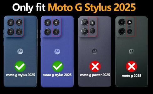 حالة Motorola Moto G Stylus 5G 2025 مع واقي شاشة زجاجي مقسى ، تغطية الهاتف المرنة الناعم TPU Slim Fit Frackproof for Women Men Girls Boys (Clear) in Kuwait