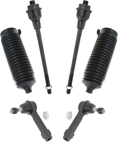 Front Steering Kit Steering Rack & Pinion Bellow Tie Rod Compatible with 1999-2006 Chevrolet Silverado 1500 2007 Silverado 1500 Classic in Saudi Arabia