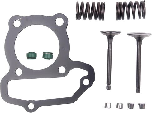 مجموعة صمام عادم رأس الأسطوانة الجديدة متوافقة مع Yamaha Grizzly 125 YFM125 2004-2013 YFM125GH 2005-2008 in Saudi Arabia