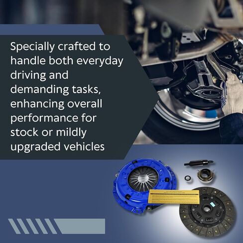 EFT Stage 2 Clutch Kit for 1989-1995 Toyota 4Runner SUV & Pickup Truck 2.4L 22R 22RE - OEM Replacement for Smooth Engagement - Durable & Reliable Performance - Offers 12 Month Brand Warranty in Saudi Arabia