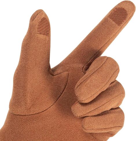 قفازات كشمير شتوية للسيدات مع شاشة لمس للأصابع، مبطنة بالصوف في الهواء الطلق، قفازات دافئة مقاومة للرياح in Kuwait