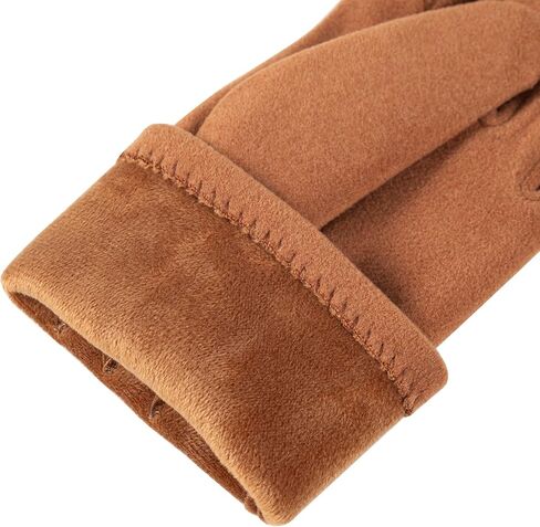 قفازات كشمير شتوية للسيدات مع شاشة لمس للأصابع، مبطنة بالصوف في الهواء الطلق، قفازات دافئة مقاومة للرياح in Kuwait