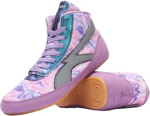 Professional Boxing Shoes Men's Women's Competition Training Wrestling Shoes Lightweight Non-Slip Fighting Shoes High Top Sports Fitness Weightlifting Taekwondo Shoes in Saudi Arabia