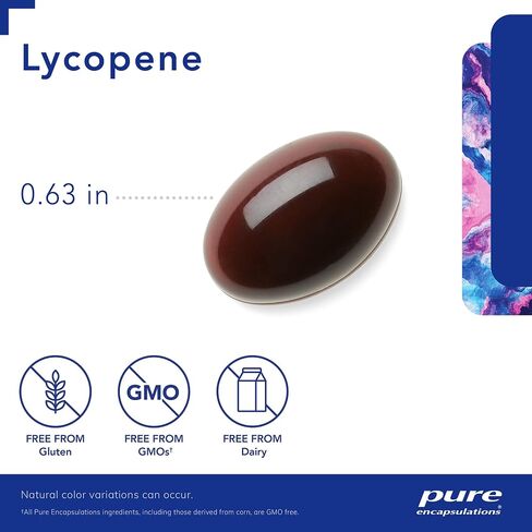Pure Encapsulations Lycopene 20 mg | Dietary Supplement for Cellular and Macular Support | 120 Softgel Capsules in Kuwait