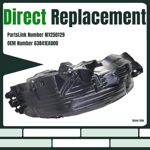 CarpartsDepot Front Fender Liner تناسب نيسان باثفايندر 2005-2012 (جانب السائق) in Saudi Arabia