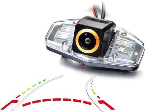 Vlicevrn HD Fisheye Vehicle Car Rear View Camera Fixed Parking Line Night Vision Backup Parking Camera for Honda Accord / Honda Civic VII VIII MK7 MK8 MK9 / Honda City 4D in Kuwait
