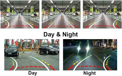 Vlicevrn HD Fisheye Vehicle Car Rear View Camera Fixed Parking Line Night Vision Backup Parking Camera for Honda Accord / Honda Civic VII VIII MK7 MK8 MK9 / Honda City 4D in Kuwait