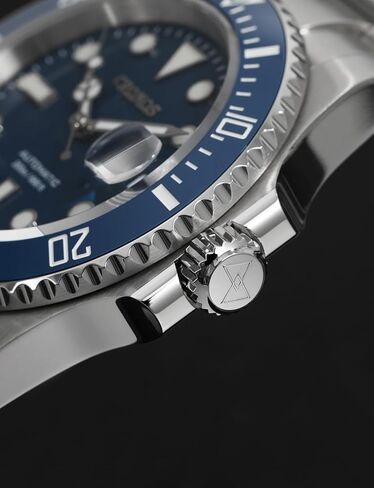 Cronos Men's Dive Watches - PT5000 Automatic Diver Watch for Men, Sapphire Crystal Full Luminous and Sports Casual Style, Black 40mm in Kuwait