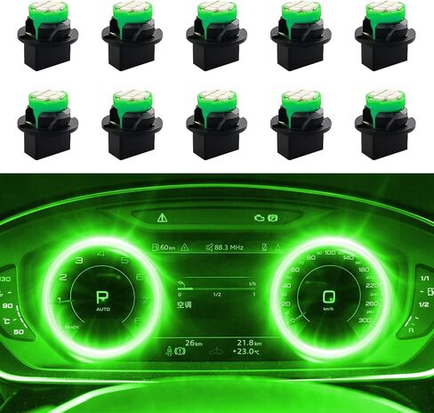 10pcs T10 194 168 LED DASH أداة مصابيح مصباح LED مع مقبس قفل تويست ، مصابيح اندفاعة السيارة ، مصابيح LED LED لوحة مقاس اللوحة الساطعة ، استبدال الضوء الداخلي للسيارات (الأزرق) in Saudi Arabia