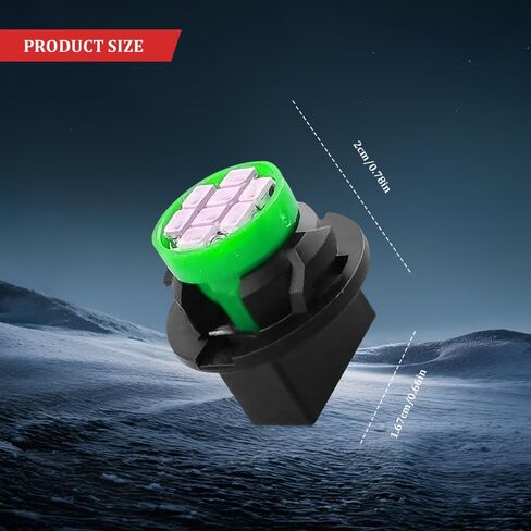 10pcs T10 194 168 LED DASH أداة مصابيح مصباح LED مع مقبس قفل تويست ، مصابيح اندفاعة السيارة ، مصابيح LED LED لوحة مقاس اللوحة الساطعة ، استبدال الضوء الداخلي للسيارات (الأزرق) in Saudi Arabia