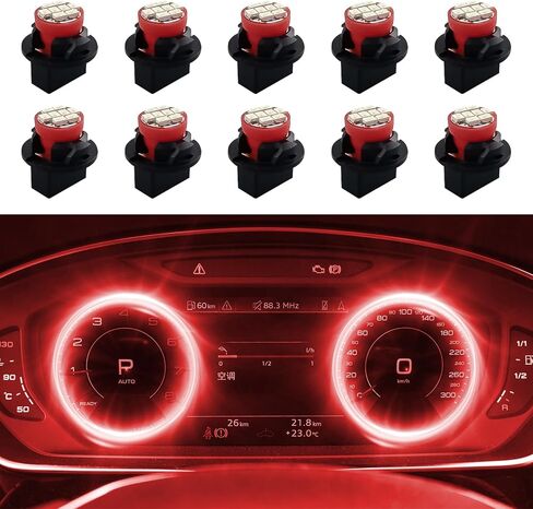 10PCS T10 194 168 LED Dash Instrument Light Bulbs with Twist Lock Socket, Car Dash Lights, Bright Panel Gauge Cluster Dashboard LED Light Bulbs, Interior Light Replacement for Cars (Blue) in Saudi Arabia