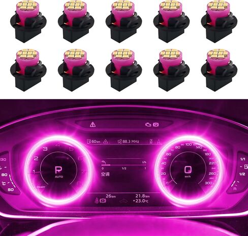 10PCS T10 194 168 LED Dash Instrument Light Bulbs with Twist Lock Socket, Car Dash Lights, Bright Panel Gauge Cluster Dashboard LED Light Bulbs, Interior Light Replacement for Cars (Blue) in Saudi Arabia