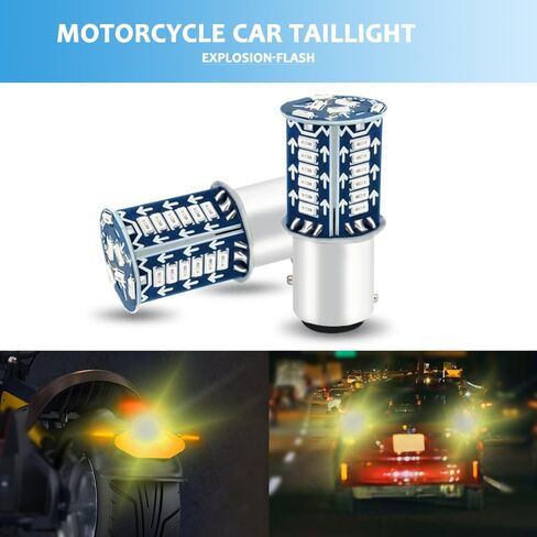 4PCS 1157 LED Bulb, Brake Light Bulb, Super Bright LED Backup Reverse Lights, 12V BAY15D 1157 LED Strobe Blinking Brake Lights Replacement for Car Brake Stop Tail Light in Saudi Arabia
