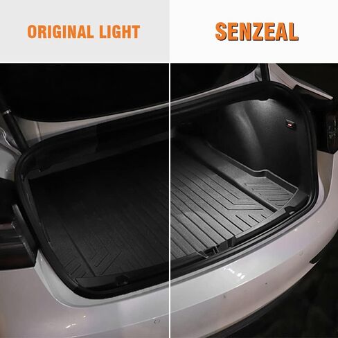 Senzeal LED الإضاءة الداخلية تناسب طراز Tesla 3/Y/S/X لمصابيح استبدال Ultra Bright المستخدمة في قفازات القفازات القفاز البطيئة بركة Frunk Trunk Lights White (حزمة 4) in Saudi Arabia