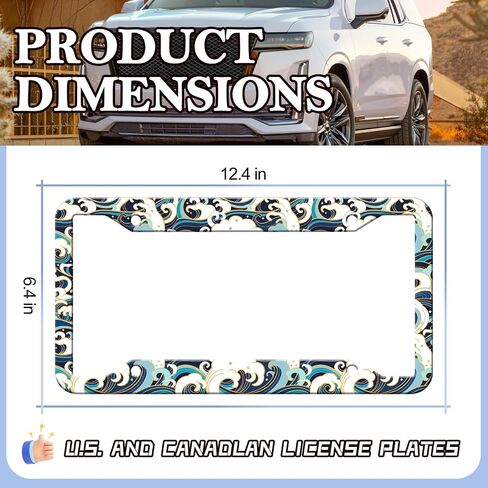 2pcs Dinosaurs Bats Silhouette Plate Plates ، تخصيص حامل لوحة ترخيص الألومنيوم ، إطارات العلامات المزخرفة بالسيارة المقاومة للماء الصدأ للولايات المتحدة القياسية 12 × 6 بوصة in Kuwait