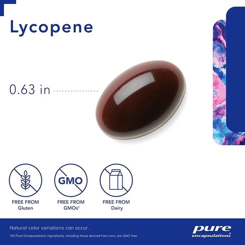 مغلفات نقية lycopene 20 ملغ | المكملات الغذائية للدعم الخلوي والبقعي | 120 كبسولات Softgel in Kuwait