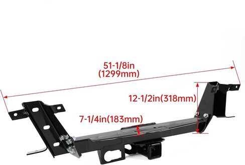 Kuafu Class 3 Trailer Hitch 2 "استقبال متوافق مع 2009-2014 Ford F150 F-150 Steel Black Pumper President for 9L3Z17D826B FO1106362 in Saudi Arabia