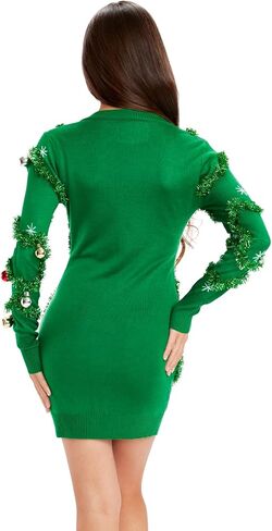 Tipsy Elves Women's Christmas Snowman Scarf Sweater Dress Size 1X in Saudi Arabia