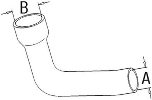 RAParts Bottom Radiator Hose Fits 285 532541M1 532541M2 in Saudi Arabia