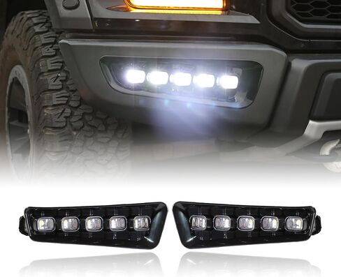 Frong Bumper Fog Light Compitable with 2021-2024 Bronco,LED Fog Light PP Material with Day Running Time and Turn Signal Lamp in Saudi Arabia