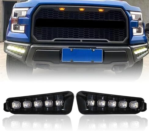 Frong Bumper Fog Light Compitable with 2021-2024 Bronco,LED Fog Light PP Material with Day Running Time and Turn Signal Lamp in Saudi Arabia