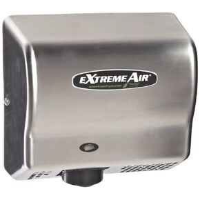 ExtremeAir EXT7-SS Stainless Steel Cover High-Speed Automatic Hand Dryer, 12-15 Second Dries, 100-240V, 540W Maximum Power, 50/60Hz
