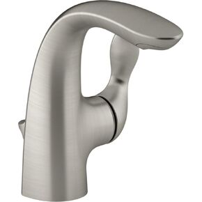 Kohler K-5313-4-BN 1-Handle Lever One-Hole Bathroom Sink Faucet 1.5 GPM Nickel