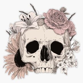 الجمجمة ملصق ملصقات للسيارة متعددة الأشكال ملصق حائط من الفينيل‏ 5" in Kuwait