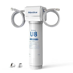 Outlet Maxblue U8-ST Under Sink Water Filter, 2 Years High Capacity, Reduces Lead, Chlorine, Heavy Metals, Bad Taste & Odor, Under Sink Water Filtration System, USA Tech