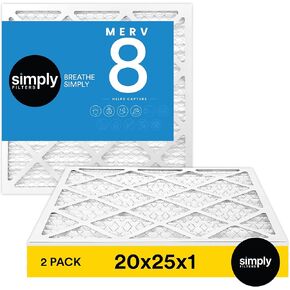 مرشحات 14x20x1 MERV 8، MPR 600، فلتر هواء (عبوتان) - الحجم الفعلي: 13.75 بوصة × 19.75 بوصة × 0.75 بوصة HVAC، فلتر هواء فرن التيار المتردد in Kuwait