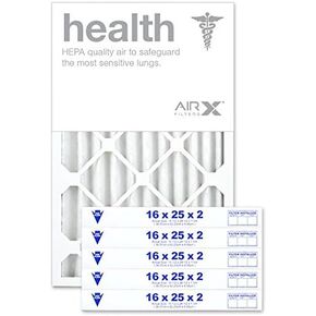 AIRX WICKED CLEAN AIR. Health 10x10x1 Air Filter MERV 13 AC Furnace Pleated Air Filter Replacement Box of 6, Made in the USA