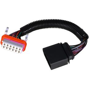 labwork 12 Pins Front Connector Headlight Wiring Harness Plug Replacement for Porsche Cayenne 95563123911