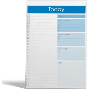Better Office Products To Do List Notepad, 7" x 10" Today Note Pad, 52 Sheets, Daily Agenda Productivity Checklist Organizer (4 Pack)