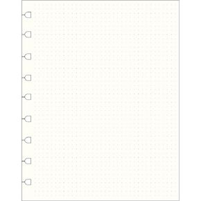 Filofax Notebooks Executive Dotted Journal Refill, Movable, 9.25 X 7.25, 32 Cream Sheets Fits Refillable Executive Journals (B192016U)