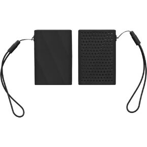حافظة سيليكون kwmobile متوافقة مع Samsung Portable SSD T9 - غطاء حماية لمحرك SSD - أسود