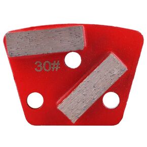 Trapezoid Grinding Pad, Pack of 3 Trapezoid Diamond Floor Grinding Pad Disc #30 Grit Metal Scraper for Grinder Floor Concrete, Fit for Most Floor Grinding Surfacing Machines
