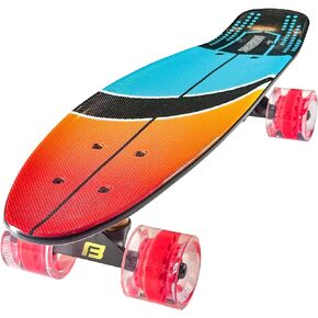 لوح تزلج كامل للأطفال مع شاحنات - رسومات مخصصة خالية من الخدش رائعة للأطفال والأولاد والبنات والشباب والمبتدئين in Kuwait