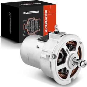 A-Premium Alternator Compatible with Volkswagen Beetle 1975-1979, Super Beetle 1975-1980, H4 1.6L, 55Amp 12V Clockwise Without Pulley, Replace# 043903023A, 043903023B, 043903023C, 0120489583