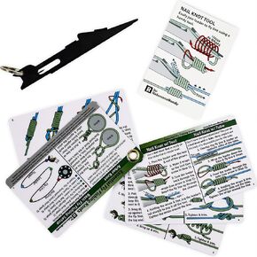 Nail Knot Tool Combo - Fly Fishing Knot Cards, Nail Knot Tying Tool, and Fly Box Sticker