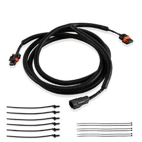 RH&LH Fog Lights Jumper Wiring Harness Pigtail Compatible with Dodge Ram1500 2002-2008, Ram 2500 3500 2003-2009 Replace# :56045501AC