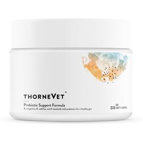 ThorneVET Probiotic Support Formula – Gastrointestinal Support for Dogs, Cats & Horses 60 Soft Chews