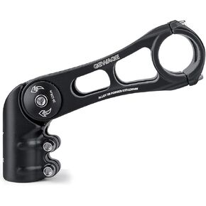 GEWAGE Bike Stem - 130 Degree Adjustable Bicycle Stem- 75mm 90mm 130mm Handlebar Stem Riser for 31.8(1-1/4") Handlebars, Suitable for Most of Mountain Bike, Road Bike, BMX