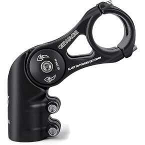 GEWAGE Bike Stem - 130 Degree Adjustable Bicycle Stem- 75mm 90mm 130mm Handlebar Stem Riser for 31.8(1-1/4") Handlebars, Suitable for Most of Mountain Bike, Road Bike, BMX
