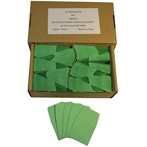 Guardhouse 2 x 2 Paper Coin Envelopes Pack of 500 (Green)